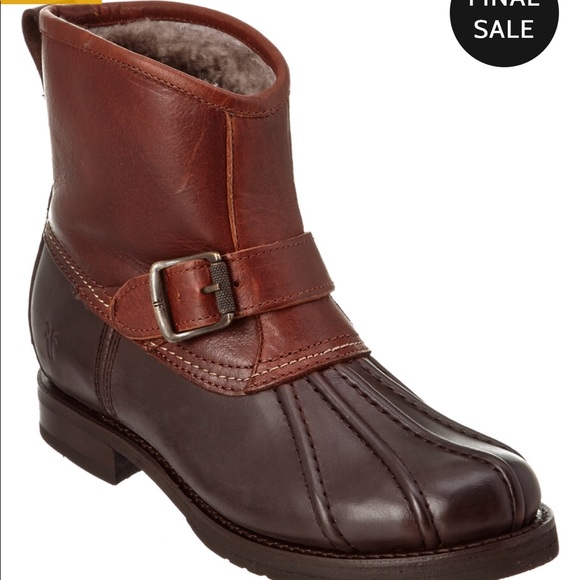 Frye Shoes - Frye Women Veronica Engineer Leather Duck Boot 5.5